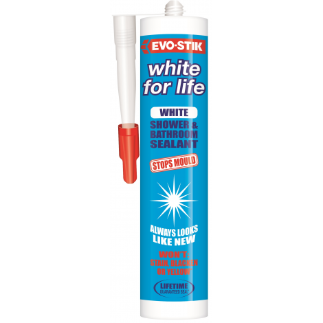 White/Clear for Life Shower & Bathroom Sealant